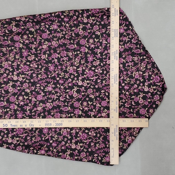 Jalate slip dress womens small black purple floral asymmetrical hem fairy grunge - Picture 7 of 8